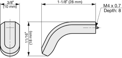 ZweiL® roestvrijstalen meubelknop, 28 mm (1,2 ") ZL-1904. Meubelknop van het fijnste RVS V4A (SUS316) voor exclusief interieurdesign en hoogwaardige inrichting van Sugatsune / LAMP® (Japan) - Afbeelding 2
