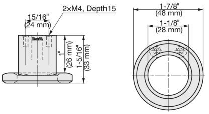 ZweiL® roestvrijstalen meubelknop, 48 mm (1,9 ") ZL-1909. Hoogwaardige, solide en elegante deurkrukknop voor houten deuren en glazen deuren van het fijnste roestvrij staal V4A (SUS316) voor exclusief interieurdesign en hoogwaardige faciliteiten van Sugatsune / LAMP® (Japan) - Afbeelding 4