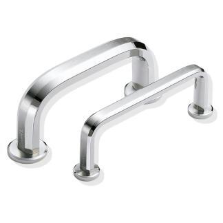 ZweiL® beugel voor RVS meubelgreep voor montage op glazen deur, 16 mm, ZL-2301-2016. Beugel van het fijnste roestvrij staal V4A (SUS316) voor het bevestigen van roestvrijstalen meubelgrepen aan glazen deuren voor exclusief interieurdesign en hoogwaardige 