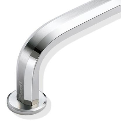 ZweiL® beugel voor RVS meubelgreep voor bevestiging aan glazen deur, 25 mm, ZL-2301-2025. Beugel van het fijnste roestvrij staal V4A (SUS316) voor het bevestigen van roestvrijstalen meubelgrepen aan glazen deuren voor exclusief interieurdesign en hoogwaar - Afbeelding 3