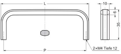 ZweiL® RVS meubelgreep, 70 mm, ZL-2001-64. Meubelgreep van het fijnste RVS V4A (SUS316) voor exclusief interieurdesign en hoogwaardige inrichting van Sugatsune / LAMP® (Japan) - Afbeelding 2