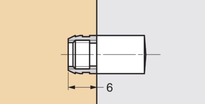 16 stuks hoogwaardige tweedelige plankdrager, gemaakt van messing, draagvermogen: 20 kg (45 lbs), oppervlak: brons, SS-108M en SS-108W. Plankbeugels voor planken, kastplanken, planken en nog veel meer, door Sugatsune / LAMP® (Japan) - Afbeelding 3